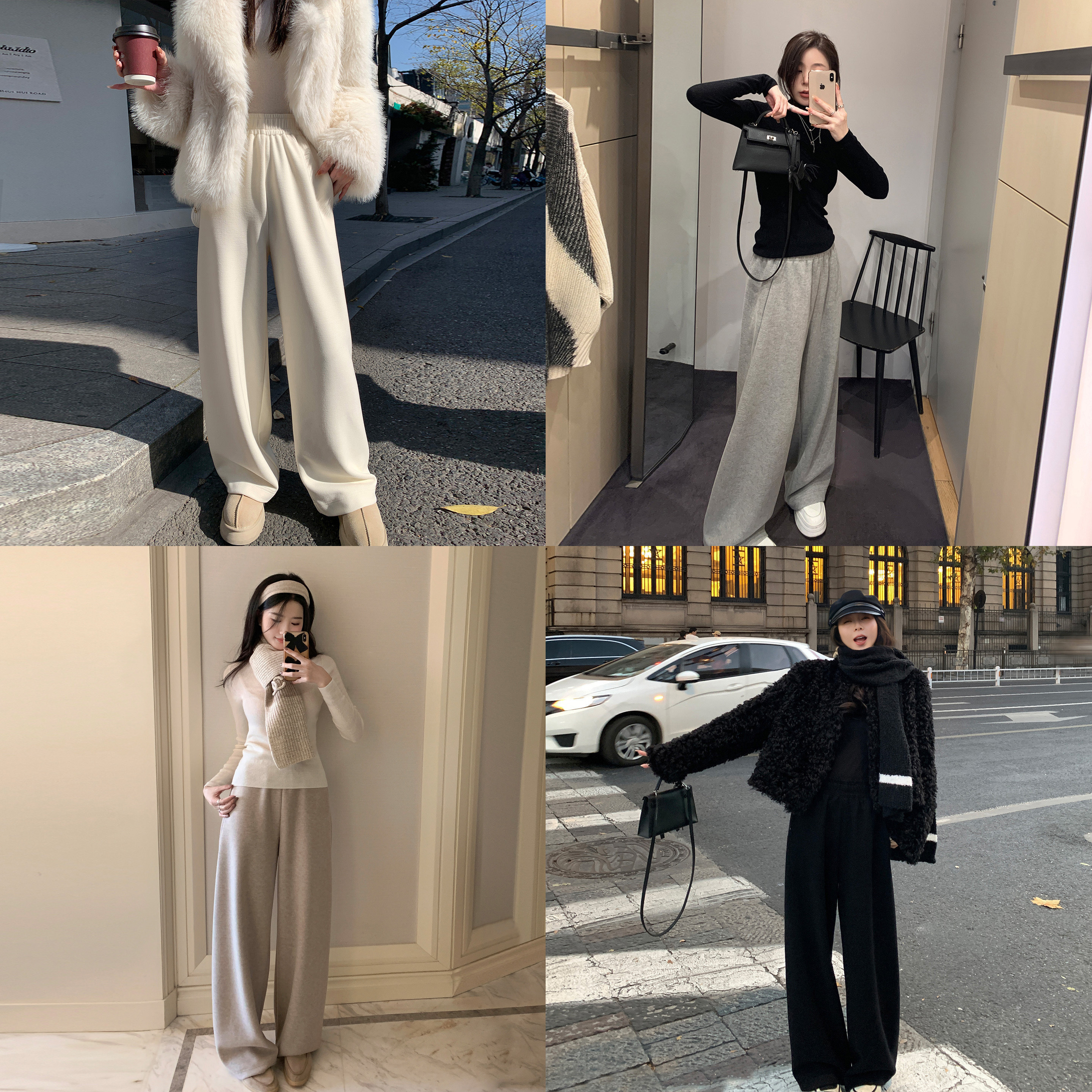 休闲阔腿裤百搭长裤Middletone