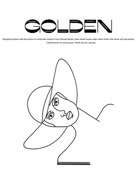 金属铁艺摩登女郎工艺品北欧风创意家居客厅软装饰物抽象艺术摆件