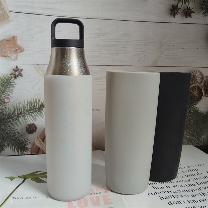 直筒硅胶杯套适配同款小米米家450ml钛保温杯杯套水杯水壶保护套