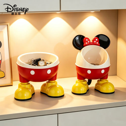 迪士尼桌面玩具零食收纳筐