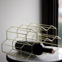 Северный ветер Золотой творческий домохозяйство красное вино стойки вина на полке вина декоративная рама винная сетка