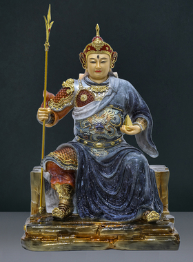 华光大帝神像五显灵官摆件