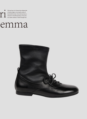 Ari Gemma｜Mirra系列·气质弹力羊皮踝靴百搭设计感短筒弹力靴