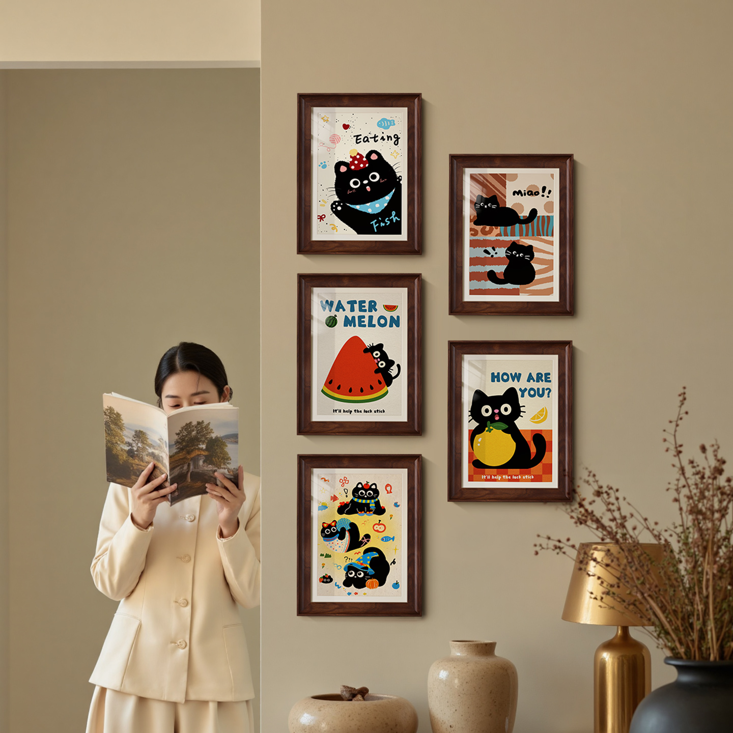 悠乐美画框空框架a4复古相框