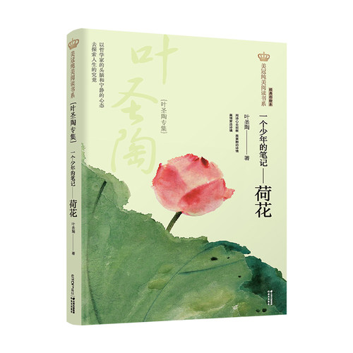 新版 荷花 叶圣陶专集 美冠纯美阅读书系 一个少年的笔记 大开本舒适体验 全彩印刷精美插图 儿童文学 禹田文化 8岁以上 正品