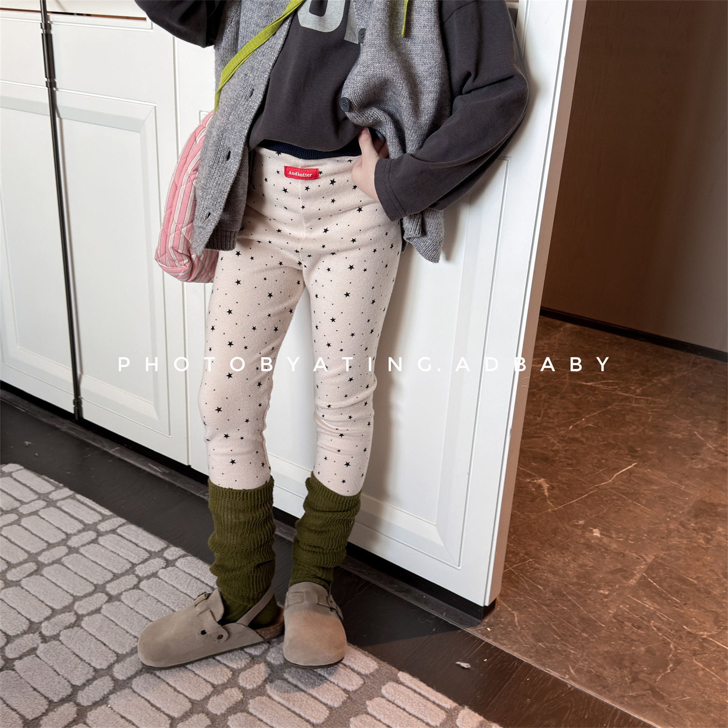 打底裤儿童长裤春秋款韩版男女童山系弹力休闲裤宝宝星星紧身裤潮