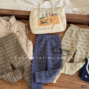 韩版 冬款 男女童保暖紧身裤 宝宝百搭休闲裤 儿童加绒打底裤 童装 长裤