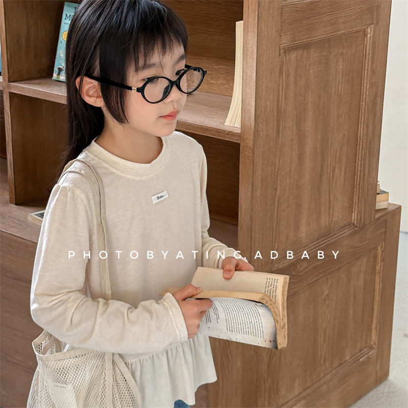 儿童韩版春款长袖T恤女童春图片