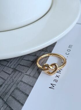 新款戒指ins金属打结设计时尚
