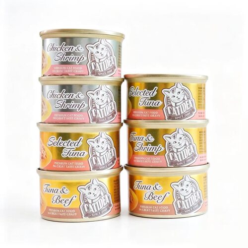 猫乐适补水金罐猫罐头 泰国进口吞拿鱼鸡肉白肉补水金罐85g×6罐
