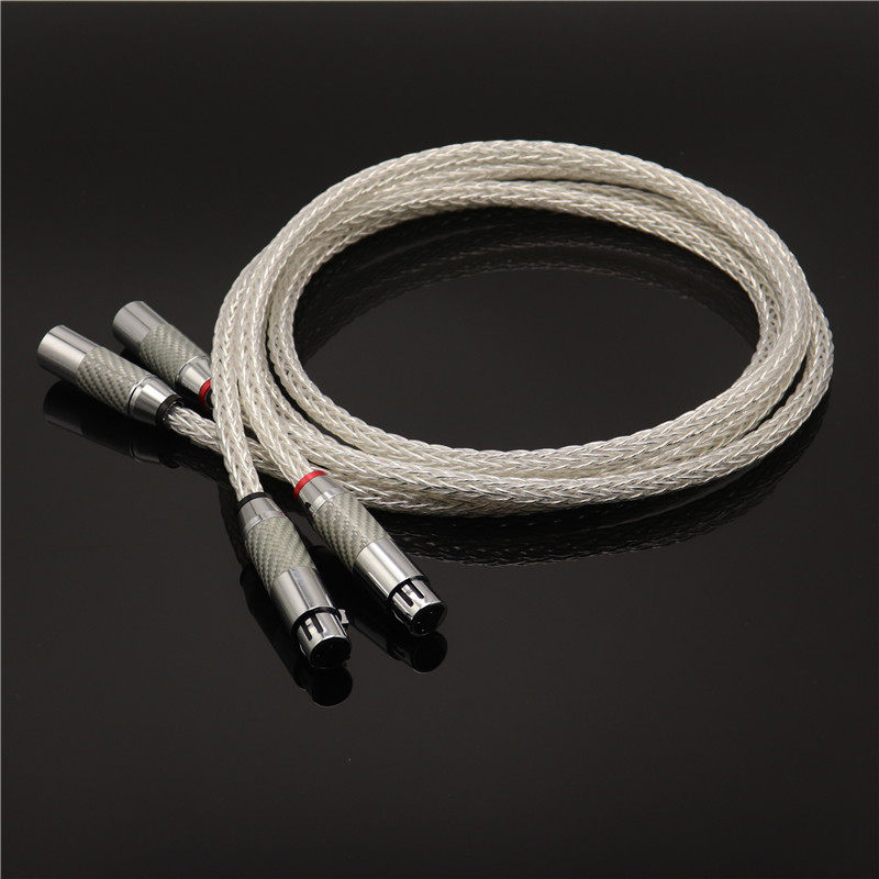 发烧xlr平衡线音频信号线卡侬线无氧铜镀银线