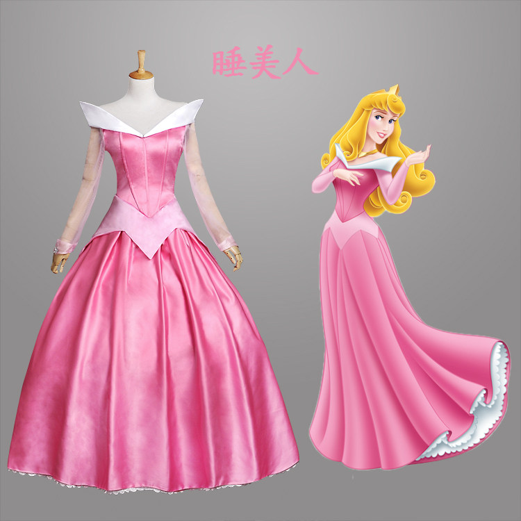 蝴蝶家格林童话disney迪士尼睡美人爱洛公主裙演出服cosplay服装