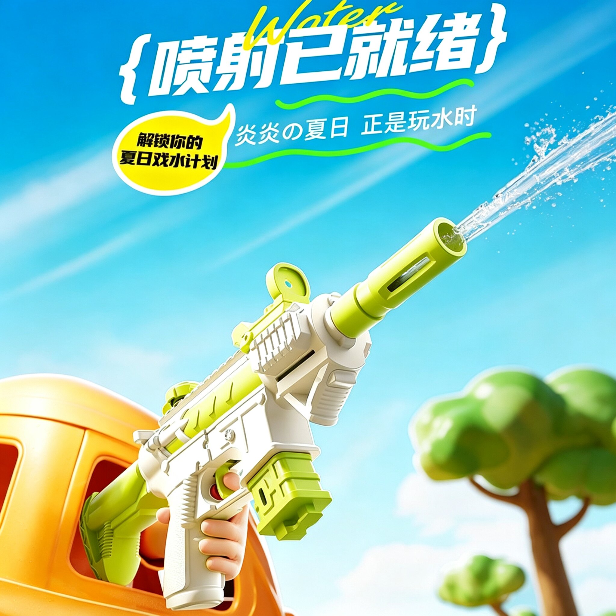 夏日玩水必备！2026新款儿童水枪