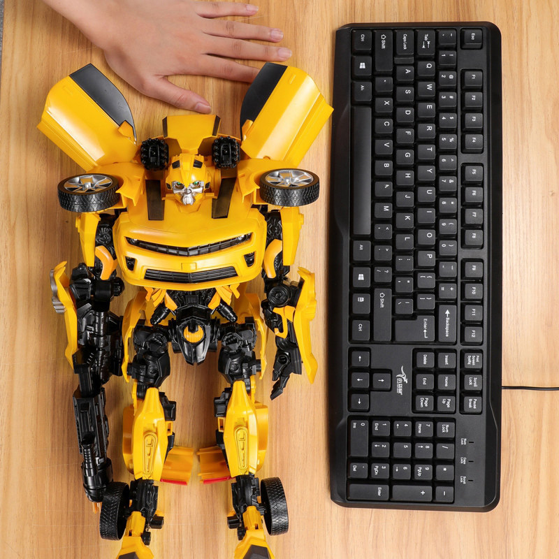 儿童超大大黄蜂机器人天火甲壳虫手办变形玩具模型正版汽车6金刚5