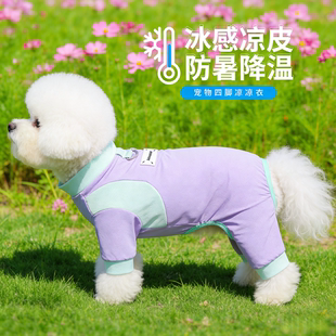 狗狗四脚凉凉衣中小型犬春夏季 户外防虫防掉毛宠物衣服比熊雪纳瑞
