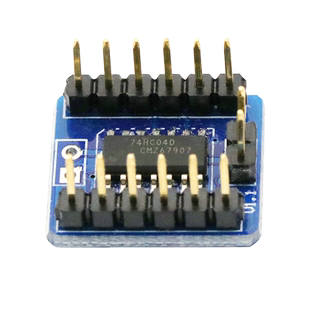 电平转换模块反相器电平反向器模块74HC04模块6位反相器转换模块