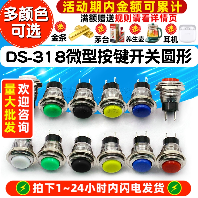 DS-318微型按键开关圆形