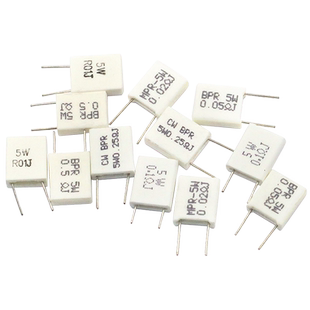 5W无感水泥电阻器电阻0.01 0.02 0.05 0.1 0.2 0.22 0.33 0.5欧姆