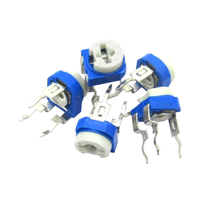 卧式电位器 105 1M 微调蓝白可调电阻 (10个)