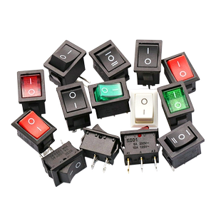 船型开关小型KCD1电热炒锅饮水机电子称船形电源按键按钮配件通用