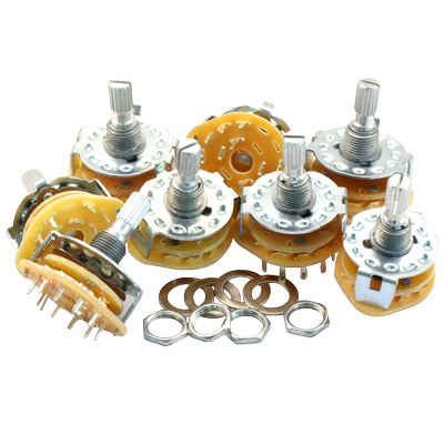 RS25波段开关换档位旋转开关1234