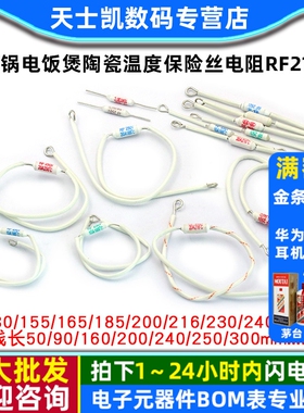 电饭锅电饭煲陶瓷温度保险丝电阻rf216度10A 20A 250V保险管配件