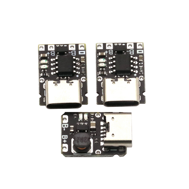 5V充放电一体模块3.7V 4.2V18650锂电池充电升压保护电源板Type-c