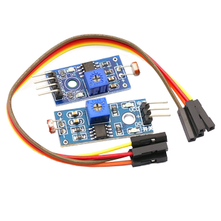 光敏电阻传感器模块亮度光线光电开关检测传感器 3 4针制送杜邦线