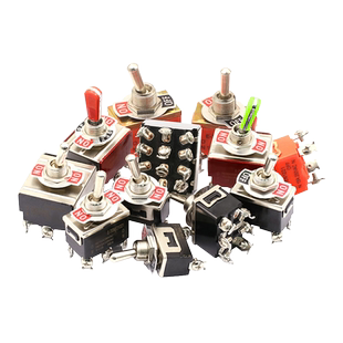 摇臂开关摇头2 3 4脚2 3档E-TEN1021 1322 1321钮子电源扭子开关