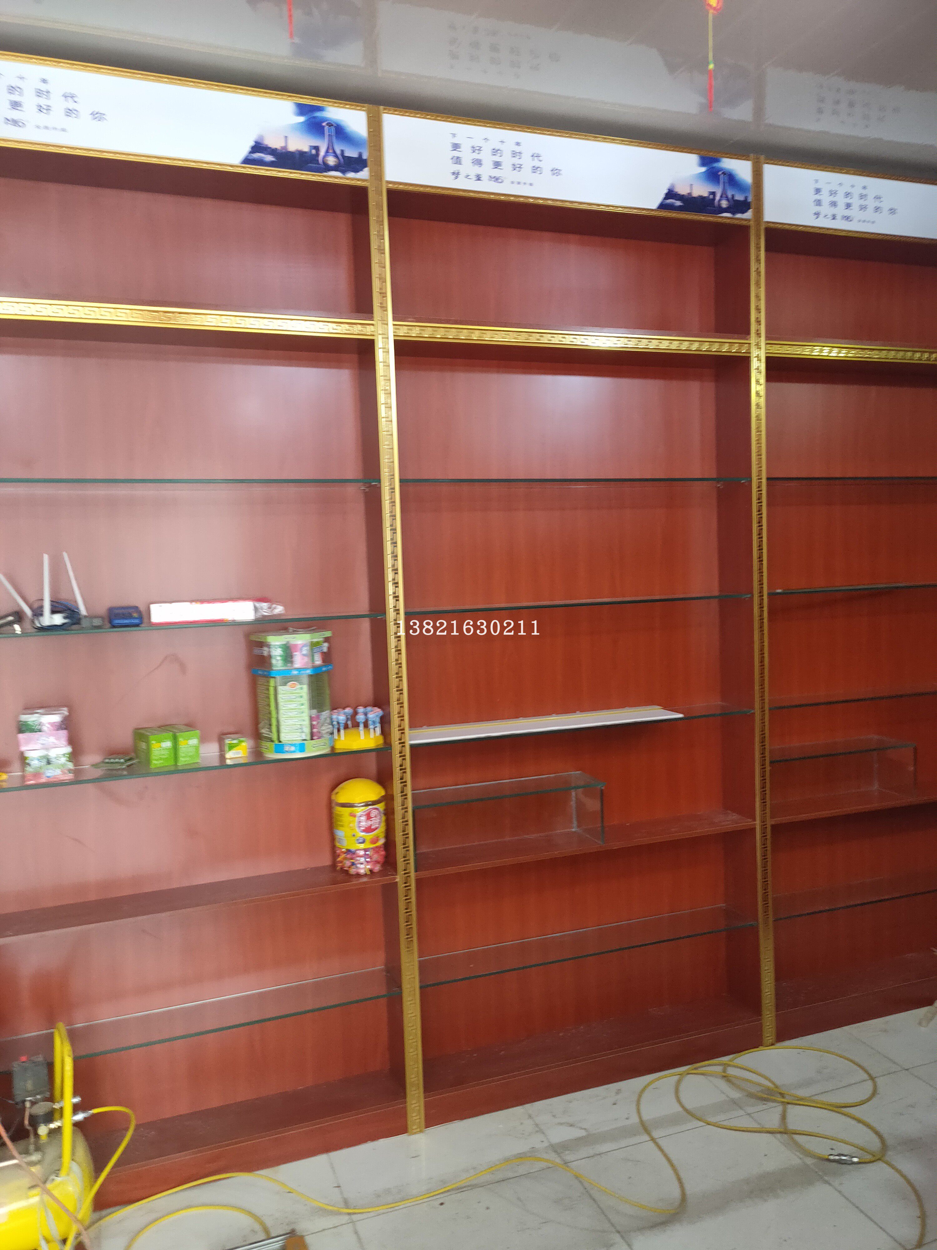 木质货架商场免漆板烟酒展示柜便烟酒柜