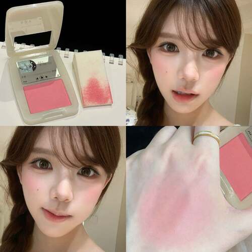 HERORANGE韩系甜妹腮红盘土豆泥哑光高光提亮细闪温柔显色腮红膏