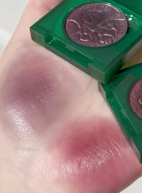 灰调的山野玫瑰！荔萌圣诞限定单色眼影冷调亮闪碎钻紫色豆沙细闪