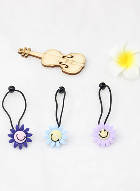 纯手工不伤发卡通儿童成人树脂头绳太阳花可爱发圈苹果皮筋发饰