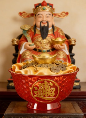 家用水晶斋寺庙供奉礼佛装饰碗