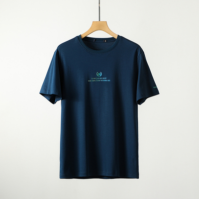 轻罗澜家100%纯棉圆领短袖T恤