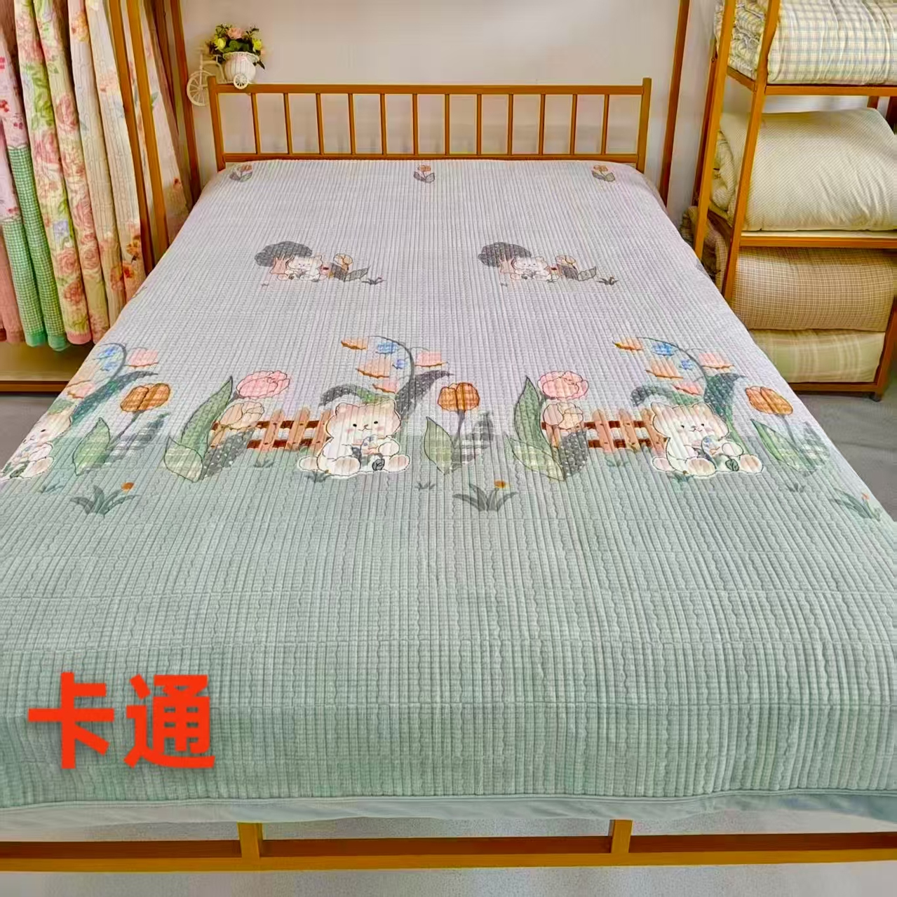 加厚云丝绒床盖2*2.3米冬季加绒