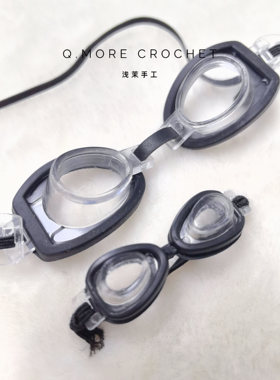 浅茉手工46811分小布bjd娃用泳镜护目镜blythe棉花娃娃装饰配件ob