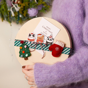 圣诞节新款糖果饼干包装盒烘焙手工曲奇雪花酥太妃糖果零食礼盒空