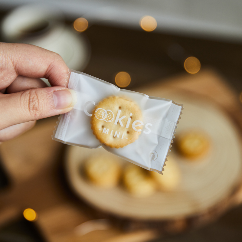 100枚小号磨砂英文纽扣饼干包装袋曲奇机封袋牛轧饼点心袋子