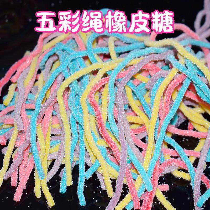 酸砂五彩绳果汁软糖糖果8090后怀旧儿时吃货小时候零食休闲食品,零食/坚果/特产,软糖/果味糖/凝胶糖果,淘宝优惠券,粉丝福利购,淘宝优惠卷
