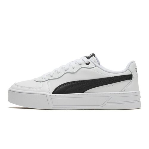 PUMA Skye 皮革 街头风 防滑 低帮 板鞋 女款 白黑
