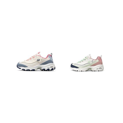 【六饼体育】Skechers斯凯奇 D'LITES 1.0 低帮 生活休闲鞋 女款