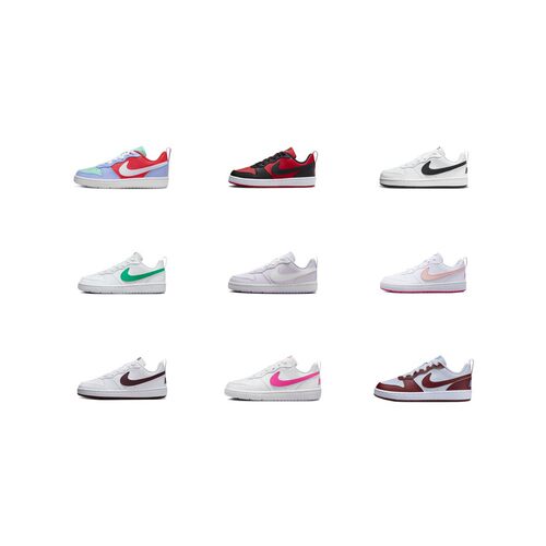 【六饼体育】Nike Court Borough 低帮 儿童板鞋 青少年