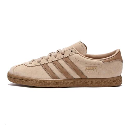 adidas originals Stadt 耐磨 低帮 板鞋 男款 棕色
