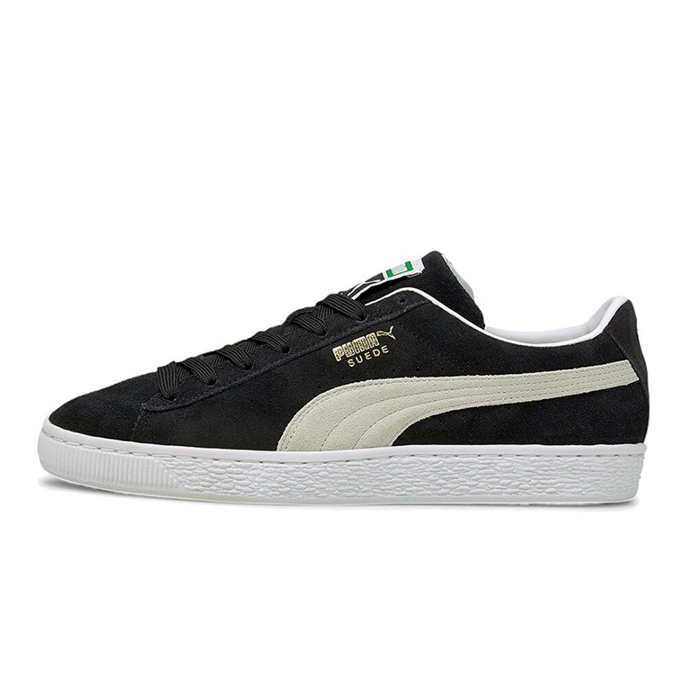 PUMA彪马 Suede Classic XXI 烫金logo 低帮 板鞋 男女同款 黑白