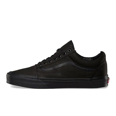 Vans Old Skool系列 织物 低帮 板鞋 男女同款 黑色
