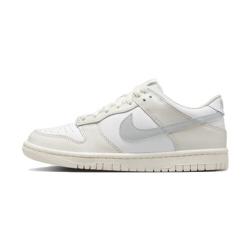 Nike Dunk 舒适 轻盈 防滑耐磨 低帮 儿童板鞋 灰白色