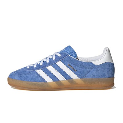 adidas originals GAZELLE INDOOR 绒面革 潮流休闲 低帮 板鞋 男