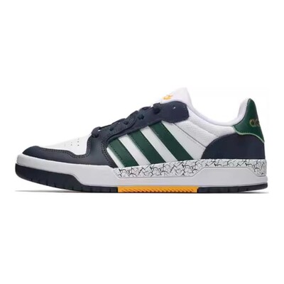 【六饼体育】adidas neo Entrap 低帮 板鞋 男女同款 白绿蓝