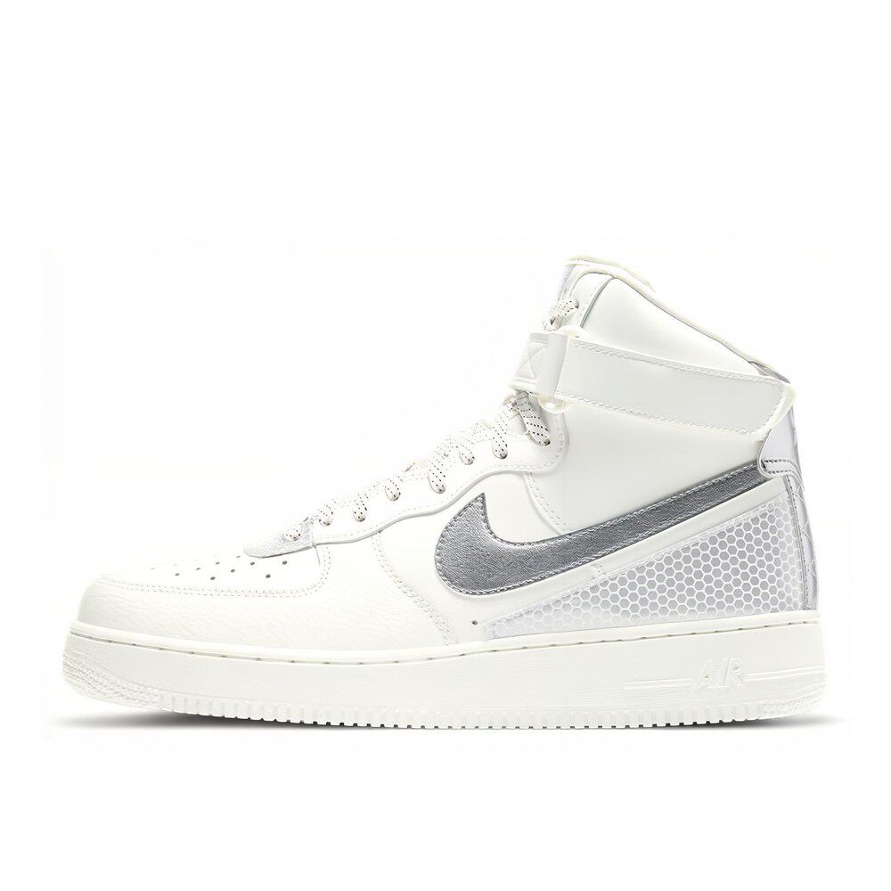 Nike Air Force 1 '07 LV8 3M 高帮 板鞋 男款 银白